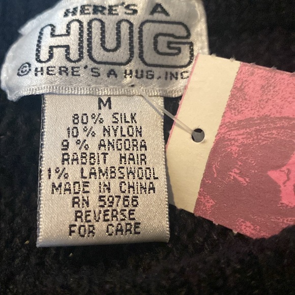 NWT and Vintage Silk/Nylon/Angora/Lambswool Dressy Sequin Sweater - Picture 2 of 6